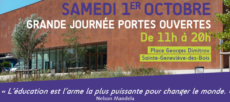 Inauguration de la médiathèque Olivier Léonhardt à Sainte-Geneviève-des-Bois